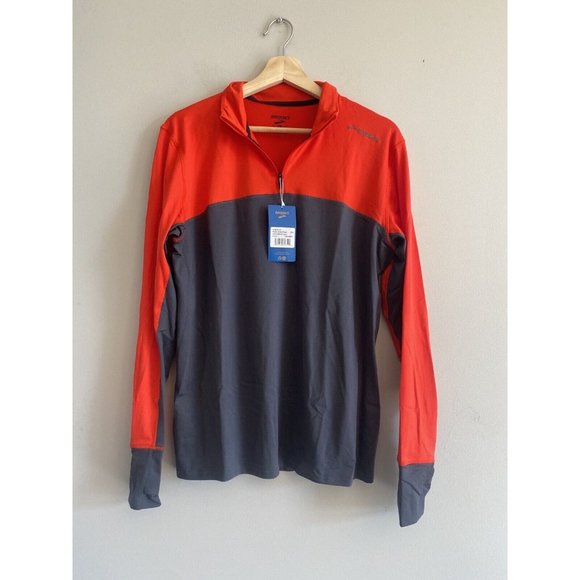 Brooks NWT Mens Running Athletic Dash Jacket 1/2 Zip Asphalt Size Small … - Picture 6 of 12